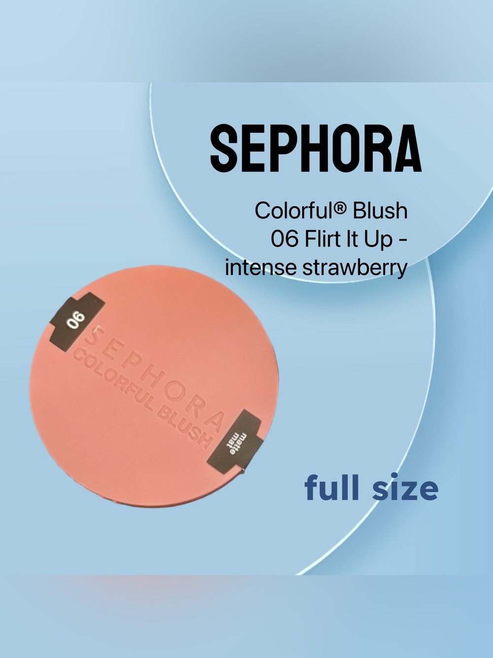 🇫🇷🆕NIB SEPHORA |FULL| Flirt it Up Strawberry pink Sephora Colorful Blush